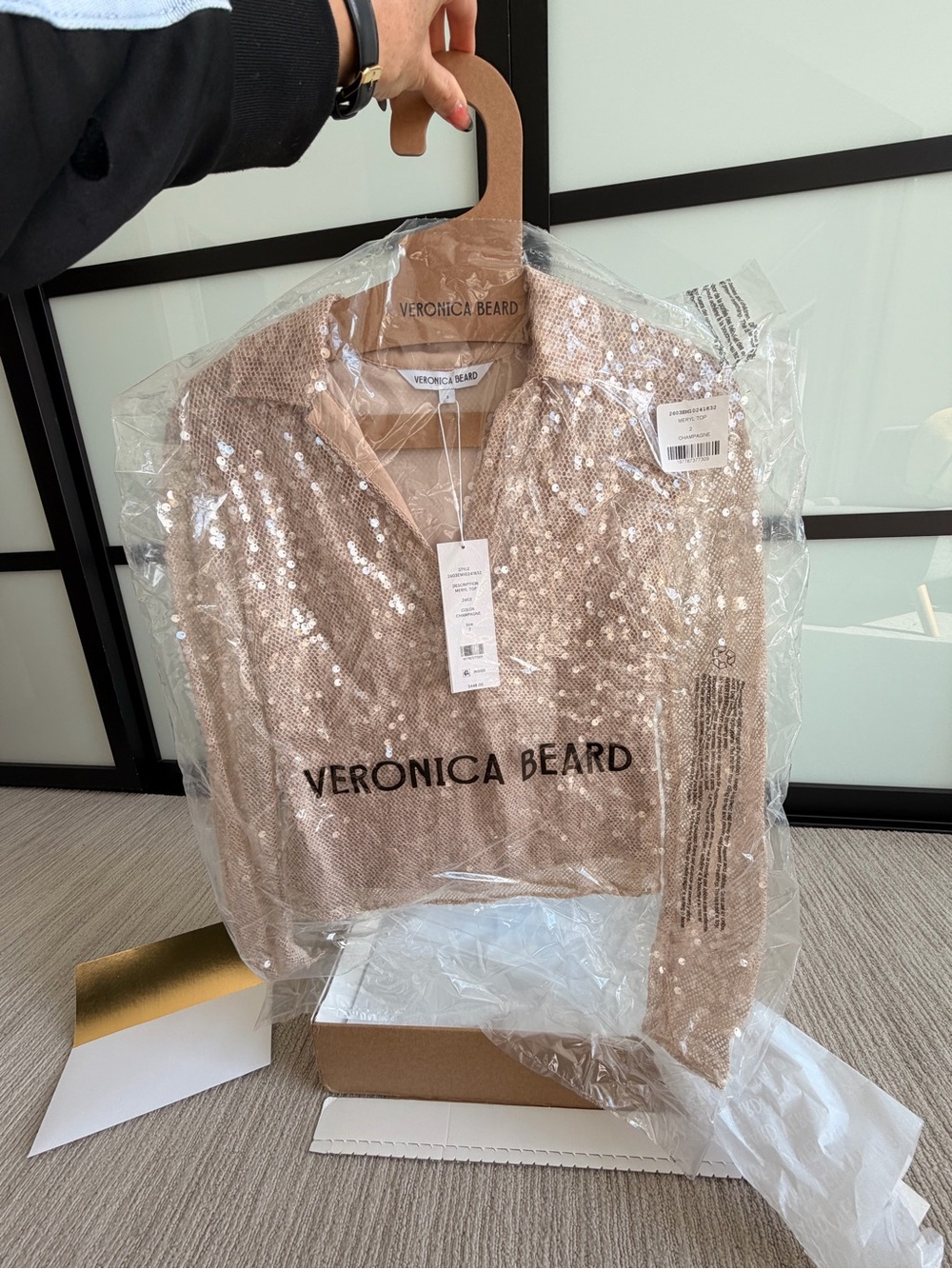 VERONICA BEARD sequin blouse - NWT never been worn SIZE 2